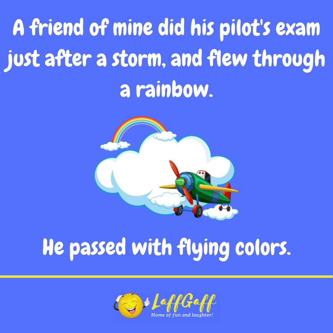 Pilot's exam joke from LaffGaff.