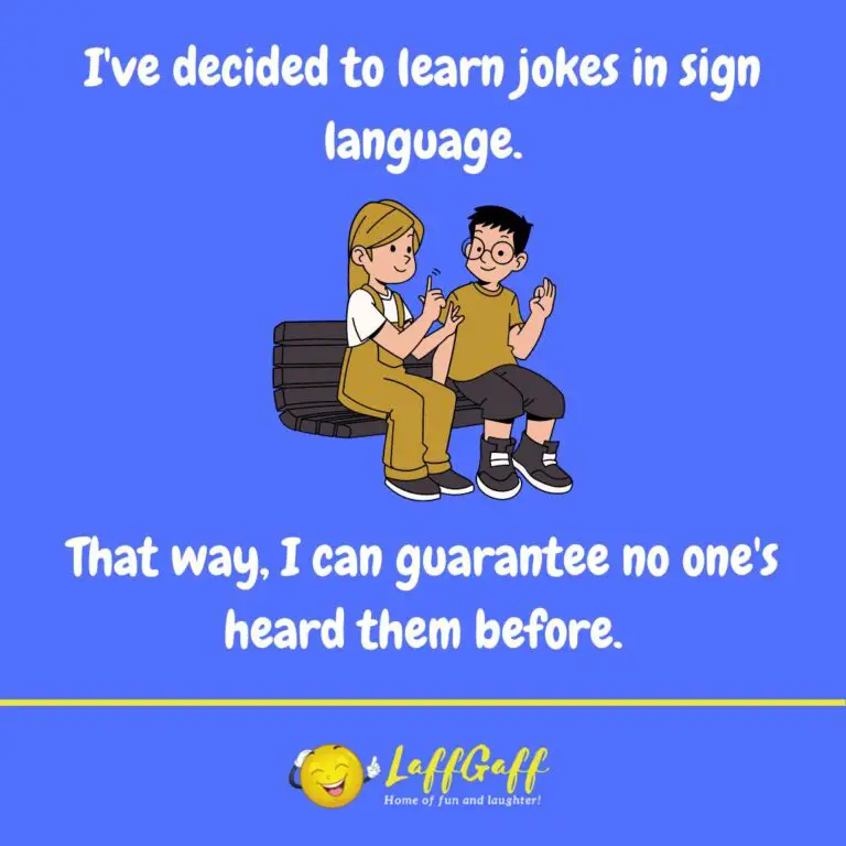 Funny Sign Language Joke LaffGaff Home Of Laughter