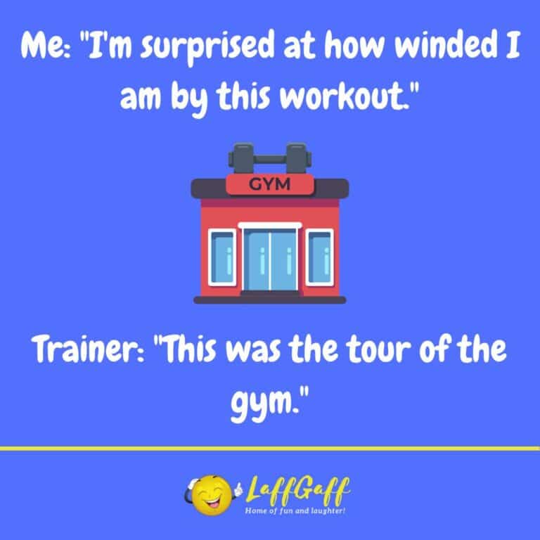 Funny Gym Workout Joke LaffGaff Home Of Laughter