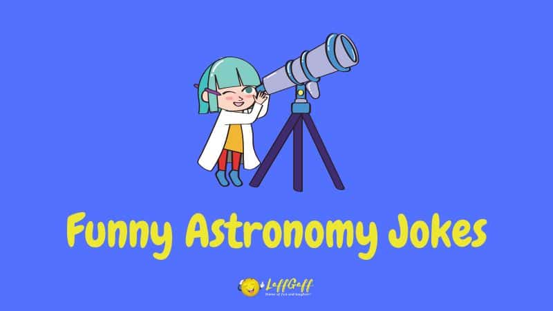 Header image for a collection of astronomy jokes.