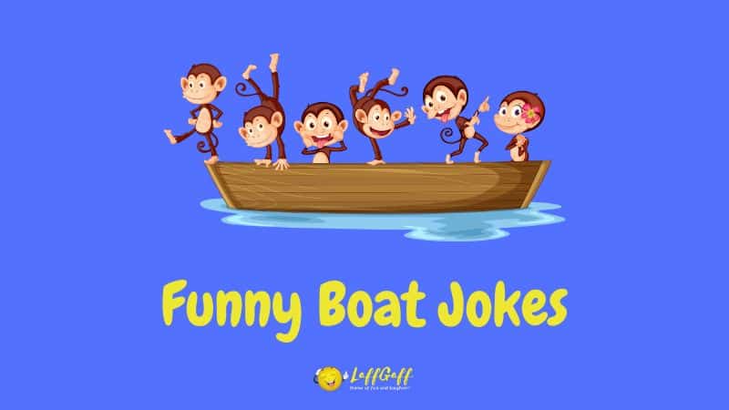 Header image for a collection of boat jokes.