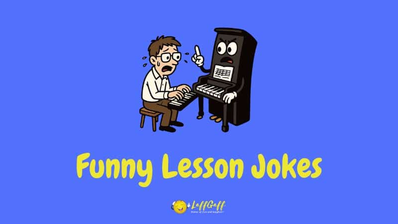 Header image for a collection of lesson jokes.