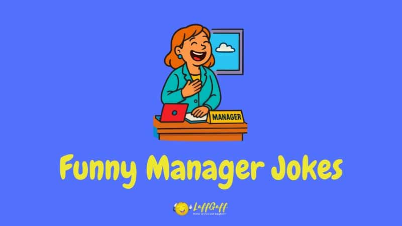 Header image for a collection of manager jokes.
