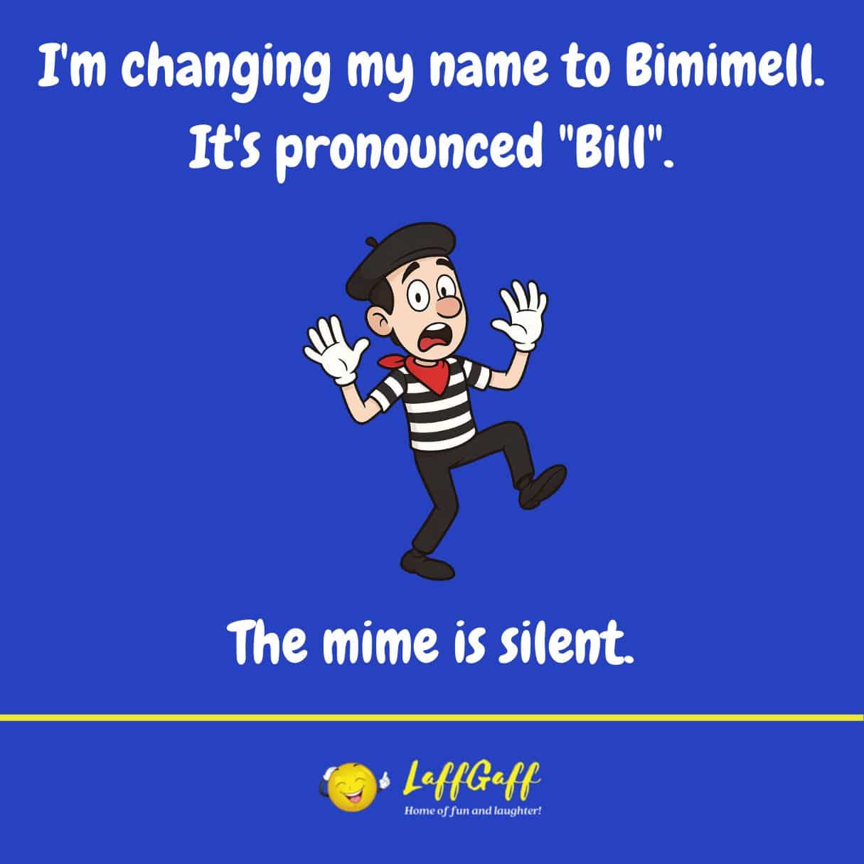 Strange name change joke from LaffGaff.