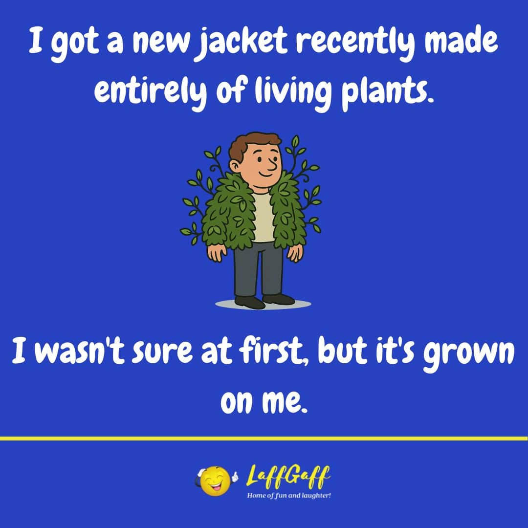 New jacket joke from LaffGaff.