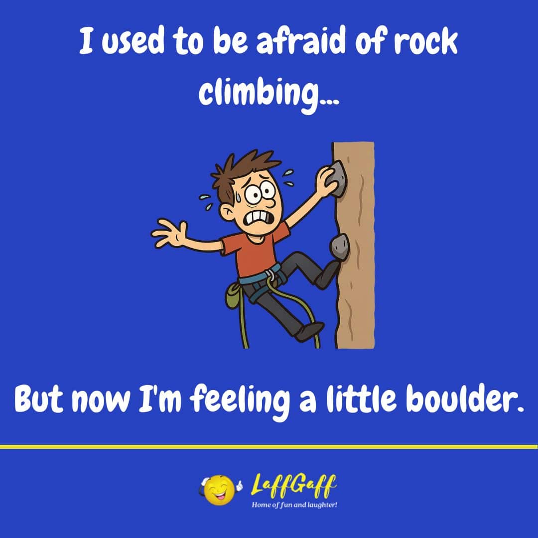 Funny Rock Climbing Joke Laffgaff